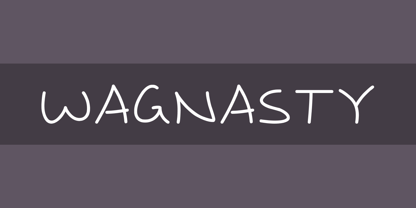 Шрифт Wagnasty